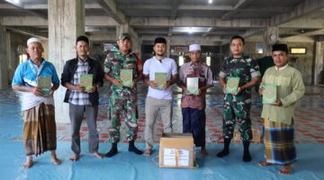 Kodim 0108/Agara Salurkan Al Quran ke Masjid dan Pesantren dari Bapak Kasad