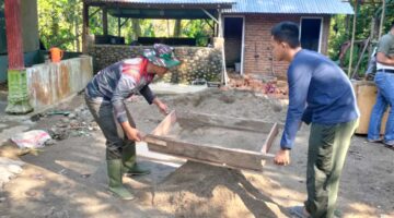 Berkat TMMD Ke 128 Tahun 2026, MCK Surau Borak Di Bangun TNI