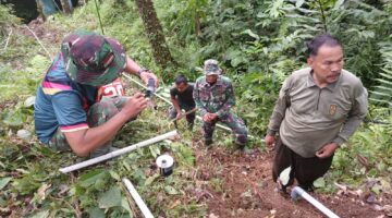 TMMD Ke-128 Kodim 0308/PP Kebut Pembangunan Sumur Bor/Gravitasi di Nagari Batu Gadang Kuranji Hulu