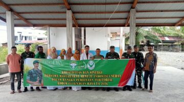 Jajaran Kodim 0116/Nagan Raya bekerja sama dengan Dinas Kesehatan Laksanakan Bhakti Kesehatan 