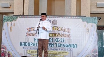 Pemkab Agara Gelar Tabligh Akbar dan Doa Bersama, Ribuan Jamaah Padati Masjid Agung At-Taqwa Sambut HUT Ke-52 Aceh Tenggara