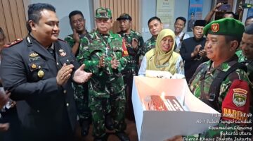 Surprise Party dari Tiga Pilar Warnai HUT Bhayangkara ke-80 di Polsek Cilincing, Perkuat Sinergi Jaga Kamtibmas