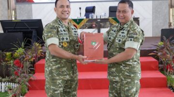 Kasdam Pimpin Paparan Rentinkon Kotama Ops TNI dalam Kunjungan Pasis Dikreg LV Sesko TNI ke Kodam XIX Tuanku Tambusai