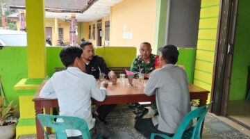 Tak Sekadar Ngopi, Camat dan Babinsa Bahas Ancaman Longsor yang Mengintai Jalur Lintas Subulussalam–Pakpak Bharat