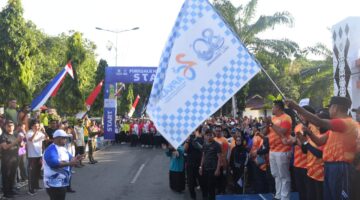Ribuan Warga Meriahkan Fun Walk HUT APKASI ke-26 dan HUT ke-80 Kabupaten Deli Serdang