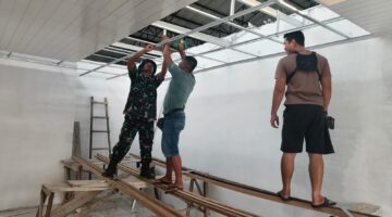 Progres Gerai KDKMP Desa Kumbang Indah Capai Progres 83 Persen