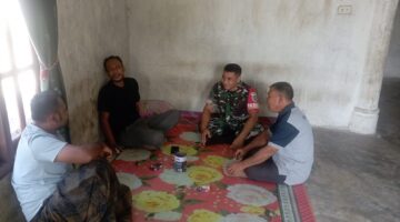 Jalin silaturahmi Babinsa Koramil 04 Beutong pertebal komunikasi sosial kepada Warganya