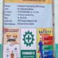Teks Foto: Papan Informasi dan Penerapan APD dan K3