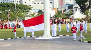 Dandim 0201/Medan Bersama Jajaran Forkopimda Ikuti Upacara Peringatan HUT RI Ke 81