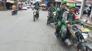 Anggota Koramil 02/Seunagan Melaksanakan Patroli Wilayah