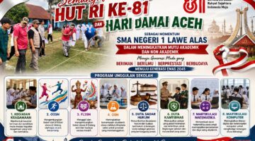 Semangat HUT RI ke-81, SMA Negeri 1 Lawe Alas Pacu Mutu Akademik-Nonakademik Menuju Generasi Emas 2045