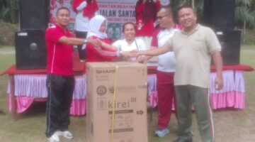 Danramil 13/AN Hadiri Jalan Santai Semarak HUT Ke-81 RI Tingkat Kecamatan Bilah Hulu