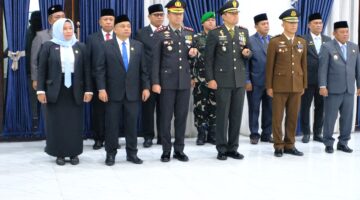 Dandim 0209/LB Hadiri Pengukuhan Paskibraka Kabupaten Labuhanbatu HUT Ke-81 RI