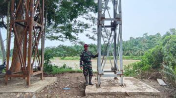 Pembangunan Jembatan Perintis Capai 50 Persen, Kodim 0103/Aut Terus Maksimalkan Pengerjaan