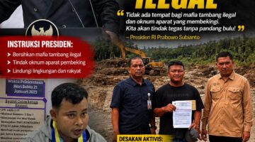 Tindaklanjuti Instruksi Presiden RI, Aktivis Desak Kapolres Madina Tetapkan Kades GD Sebagai Tersangka Dugaan Kasus PETI Kotanopan