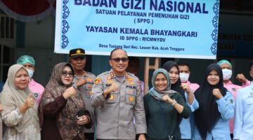Pastikan Program Berjalan Optimal, Kapolres Aceh Tenggara Tinjau Dua SPPG Yayasan Kemala Bhayangkari