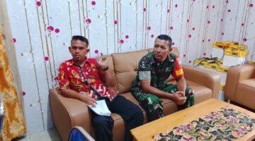 Babinsa Komsos Bersama Kepala Desa di Desa Binaan, Tingkatkan Kerja Sama Yang Baik