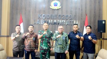Pererat Sinergi dan Pamit Tugas, Dandim 0209/LB Sambut Silaturahmi Hangat Kalapas Rantauprapat