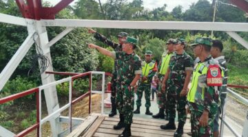 Dandim 0108/Agara Dampingi Tim Itdam IM Tinjau Jembatan Di Agara