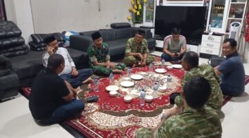 Dandim 0116/Nagan Raya Letkol Inf Irfan Hader Fitrianto Laksanakan Silaturahmi dengan Tokoh Pemuda dan Masyarakat Desa Suak Puntung