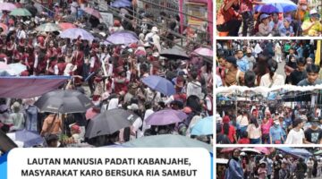 Lautan Manusia Padati Kota Kabanjahe, Masyarakat Karo Bersuka Ria Sambut HUT RI Ke-81