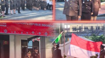 Jajaran Kejari Karo Gelar Upacara Bendera HUT RI Ke-81 Dengan Khidmat 