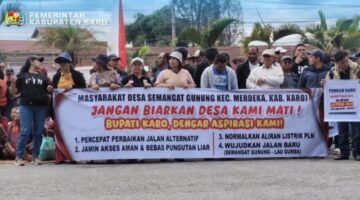 Pemkab Karo Tampung Aspirasi Warga Semangat Gunung Soal Jalan dan Keamanan