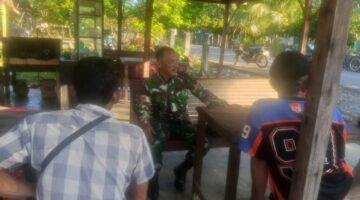 Melalui komsos Babinsa jalin silaturahmi dengan masyarakat binaan