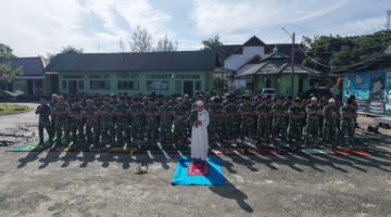 Dandim 0116/Nagan Raya Bersama Personel Ikuti Shalat Istisqa Berjamaah di Makodim