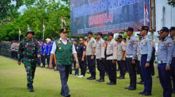Bupati Nagan Raya Pimpin Apel Gelar Kesiapan Penanggulangan Karhutla Tahun 2026 di Makodim 0116/Nagan Raya