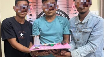 Gerak Cepat Satresnarkoba, Tiga Pria Diamankan, 20 Paket Sabu dan Satu Paket Ganja Jadi Barang Bukti