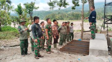 Disiplin dan Semangat Gotong Royong Warnai Apel Pagi Satgas Jembatan Kodim 0108/Agara
