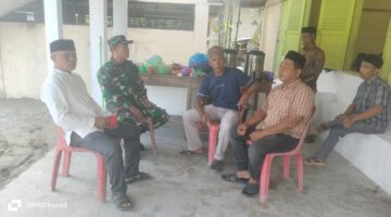 Babinsa Melaksanakan Kegiatan komunikasi sosial Bersama Masyarakat Di Desa Binaan
