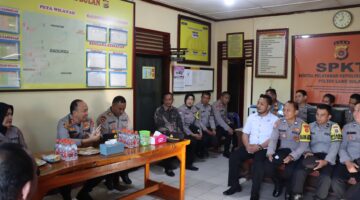 Kapolres Aceh Tenggara Sambangi Polsek Lawe Bulan, Pantau Langsung Kesiapan Personel dan Kondisi Mako