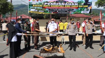 Polres Agara Musnahkan Narkotika Hasil Pengungkapan Kasus, Bupati Apresiasi Kinerja Polres Aceh Tenggara