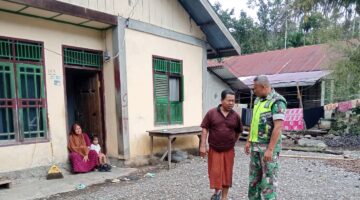 Jalin Hubungan kerja yang Baik, Babinsa Posramil Beutong Ateuh Banggalang melaksanakan Komsos Dengan masyarakat desa Binaan