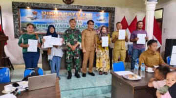 Kodim 0108/Agara Gelar Layanan Pembuatan Akta Kelahiran Serentak Bersama Dinas Dukcapil Agara