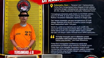 Satresnarkoba Polres Karo Amankan 20 Butir Ekstasi di Kabanjahe