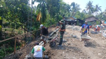 Babinsa Terus Kawal Pembangunan Koperasi Desa Merah Putih di Wilayah Binaan