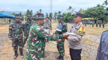 Kasdim 0108/Agara Pimpin Gladi Bersih Upacara Kesiapan Pembukaan TMMD ke-130 Kodim 0108/Agara