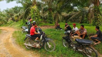 Jaga Ekosistem Sungai dan Kesehatan Warga, Koramil 12 /LP Sosialisasi Larangan Penangkapan Ikan dengan Racun dan Setrum