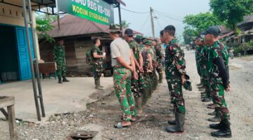 Awali Kegiatan Anggota Satgas TMMD Reguler ke -130 Kodim 0108/Agara laksanakan Apel Pagi