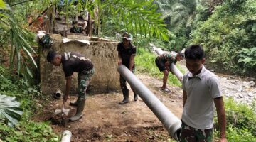 Pengerjaan Program Manunggal Air Bersih (Pipanisasi) TMMD/N Ke-130 TA 2026 Terus Berjalan
