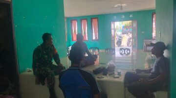 Komsos Babinsa Posramil Tadu Raya Bersama Perangkat Desa dan Warga Binaan