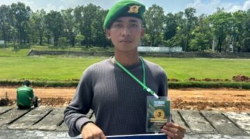 Prajurit Yonif TP 951/Pandeka Marapi Raih Juara III Lari 5K Unandrun 2026