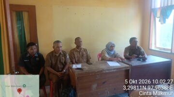 Camat Babul makmur Rapat Kordinasi Bulanan Dengan Kepala Desa SE kecamatan Babul Makmur.